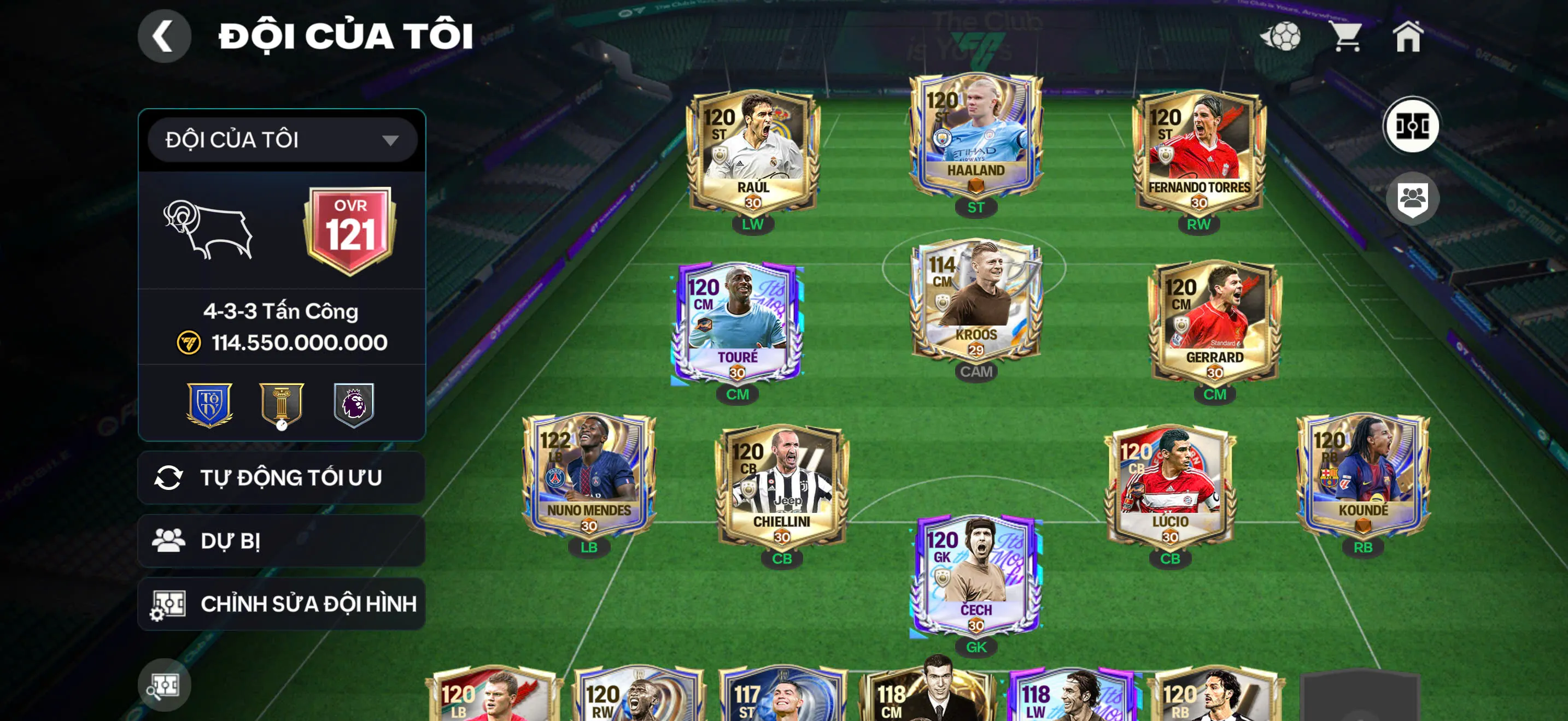 Toress + Ged + raul + chelin,..Dư hơn 2B coin và 60k ruby + 8k huy hiệu thăng hạng nhiều tài nguyên,...Rank cao,..