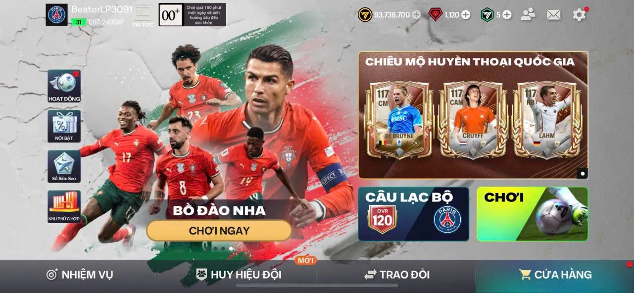 OVR 120,..DEM + saliba + pirlo,...Còn nhiều cầu thủ ngon..