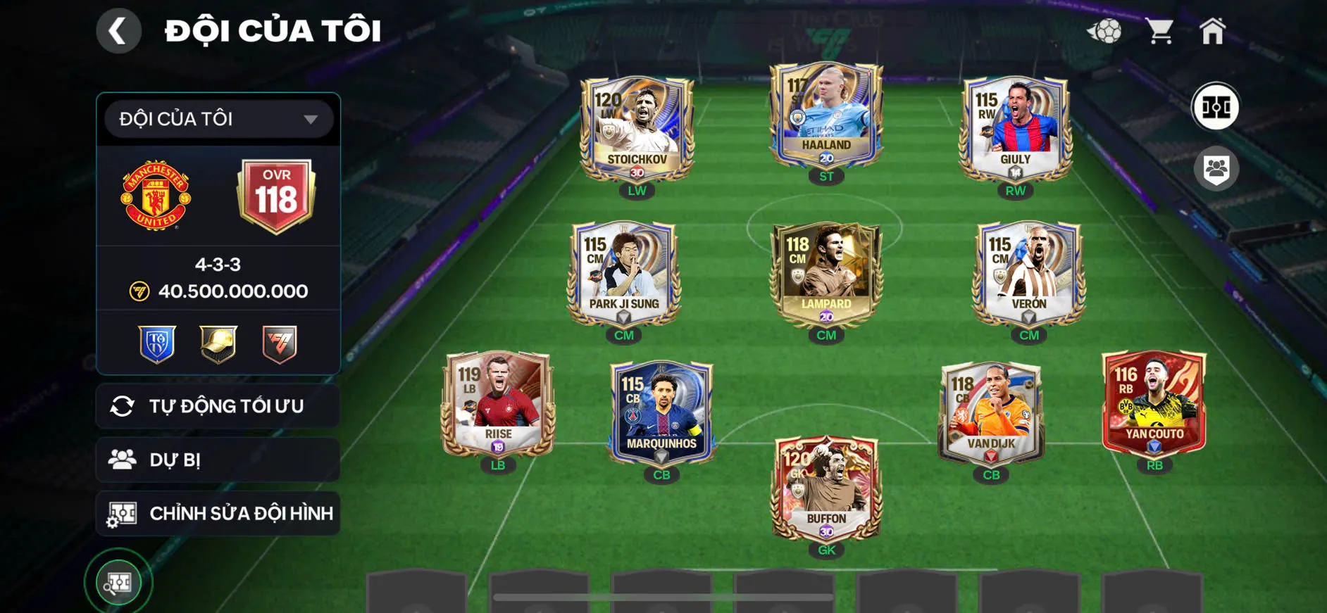 OVR 118,..Sko + Haaland + Đủ cầu thủ ngon cho ae,..Còn nv nhận 20k ruby.