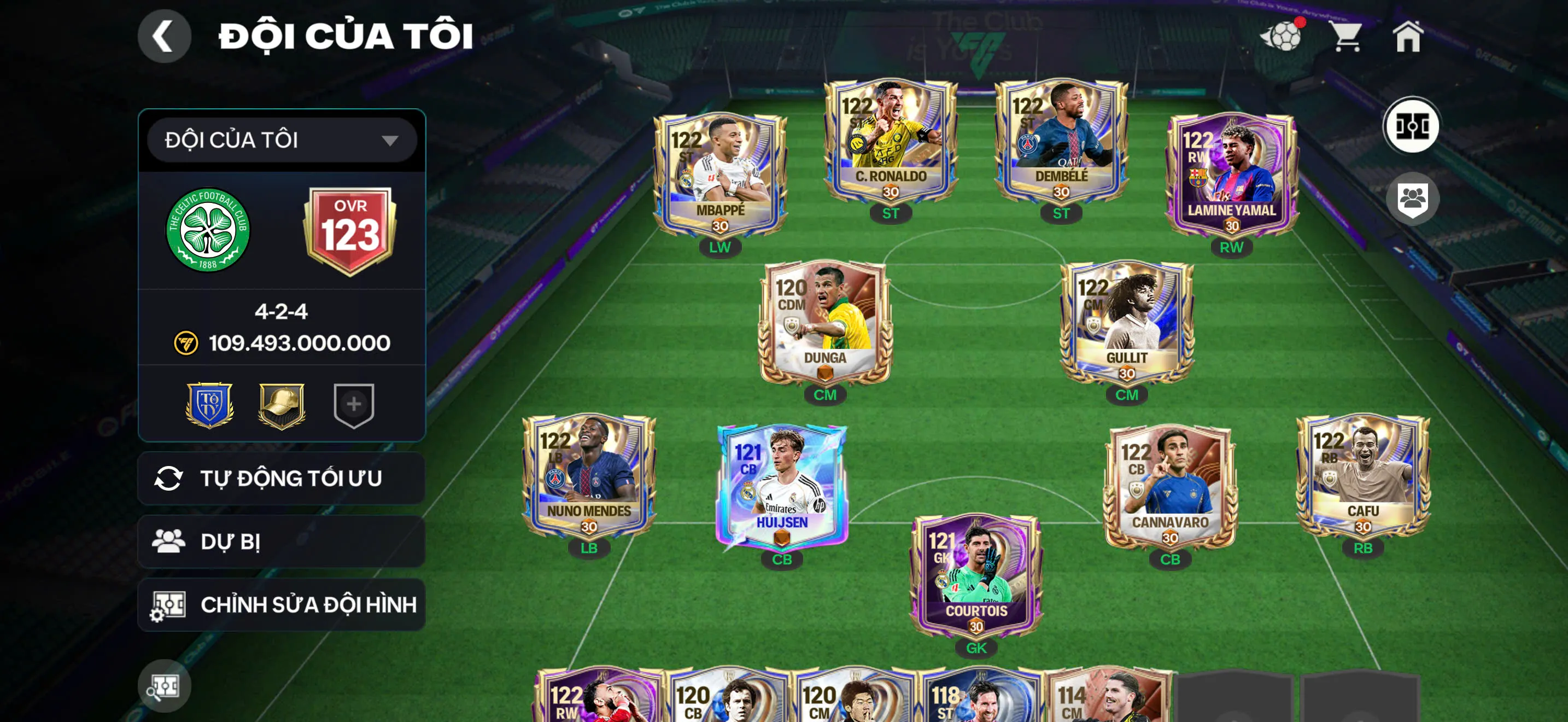 Siêu Phẩm - Cr7 + DEM + MP3 + Gullit + Yamal + nhiều cầu thủ ngon cho ae chơi,...Rank cao