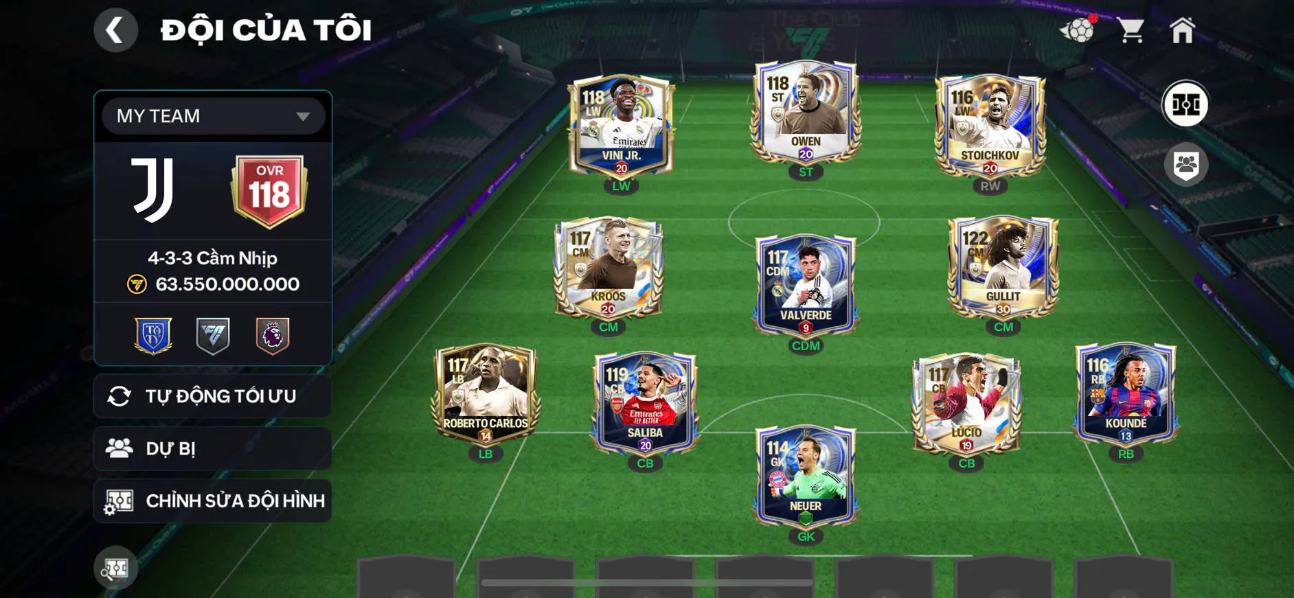 Gullit + Sko + Vini ,..đủ cầu thủ cho ae chơi,...