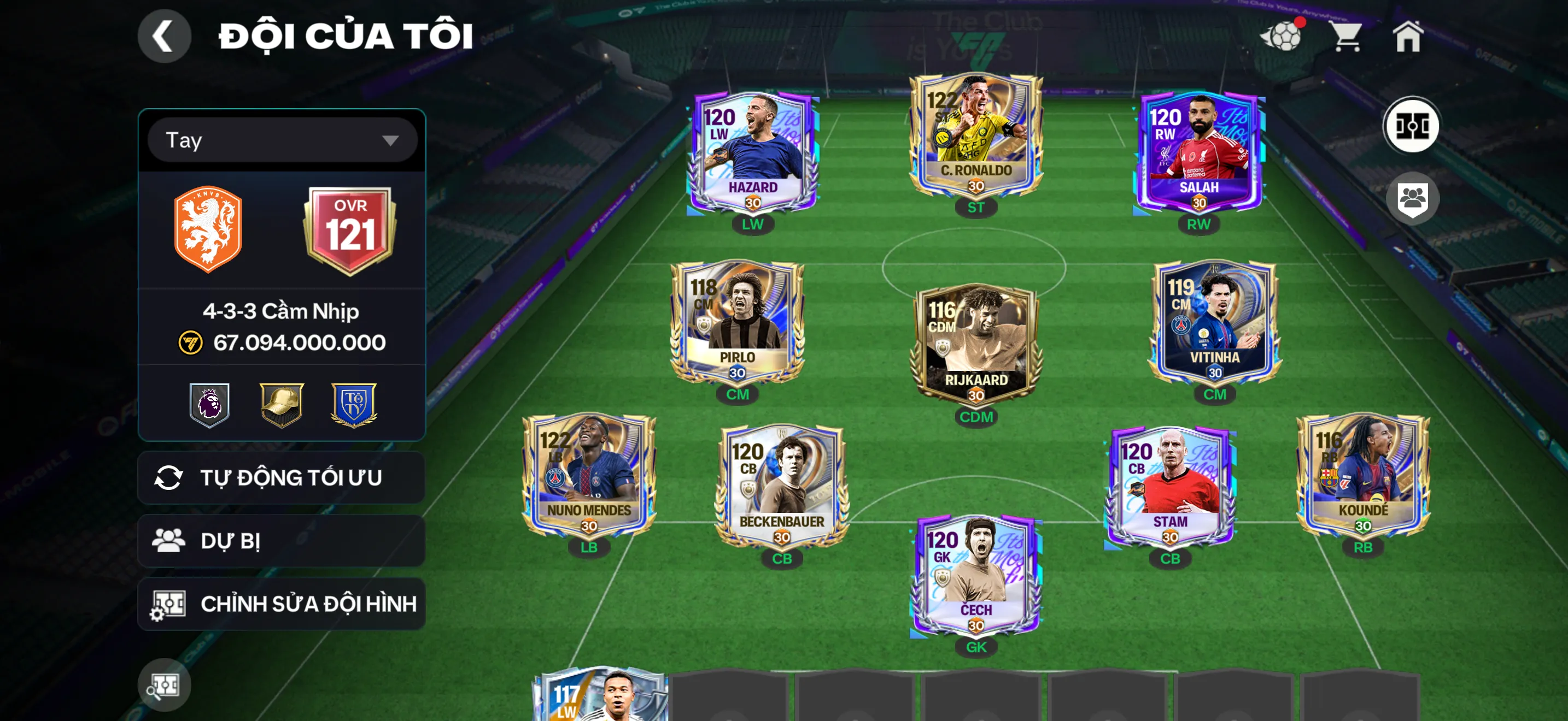 Cr7 Utoty + siêu nhìu tài nguyên,…Còn 20 vòng nổ cầu thủ 117… Dư hơn 3B coin và 17k hhth