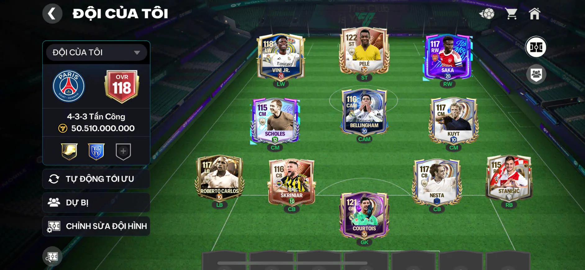 OVR 118,..Pele + Vini + những khúc gỗ.