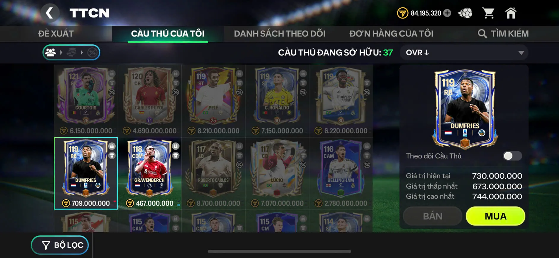 Pele + CR7 + Vini + nhiều cầu thủ ngon,...