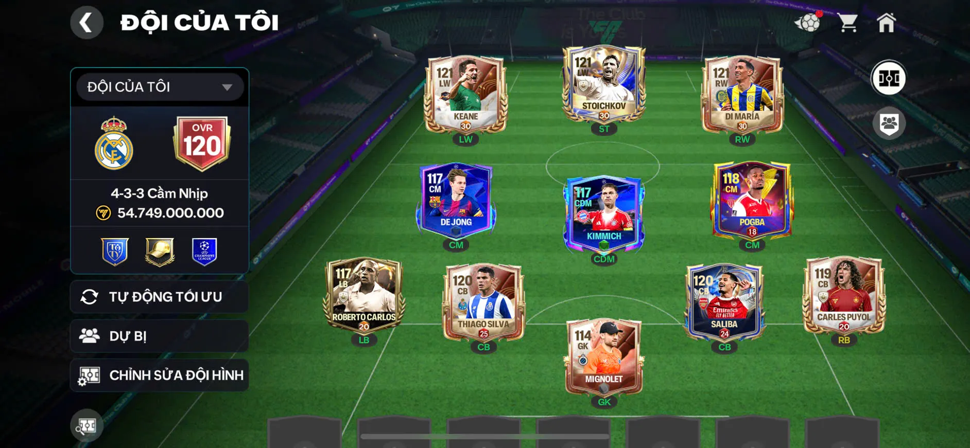 OVR 120,..Sko + Silva + đủ cầu cầu thủ cho ae đá.