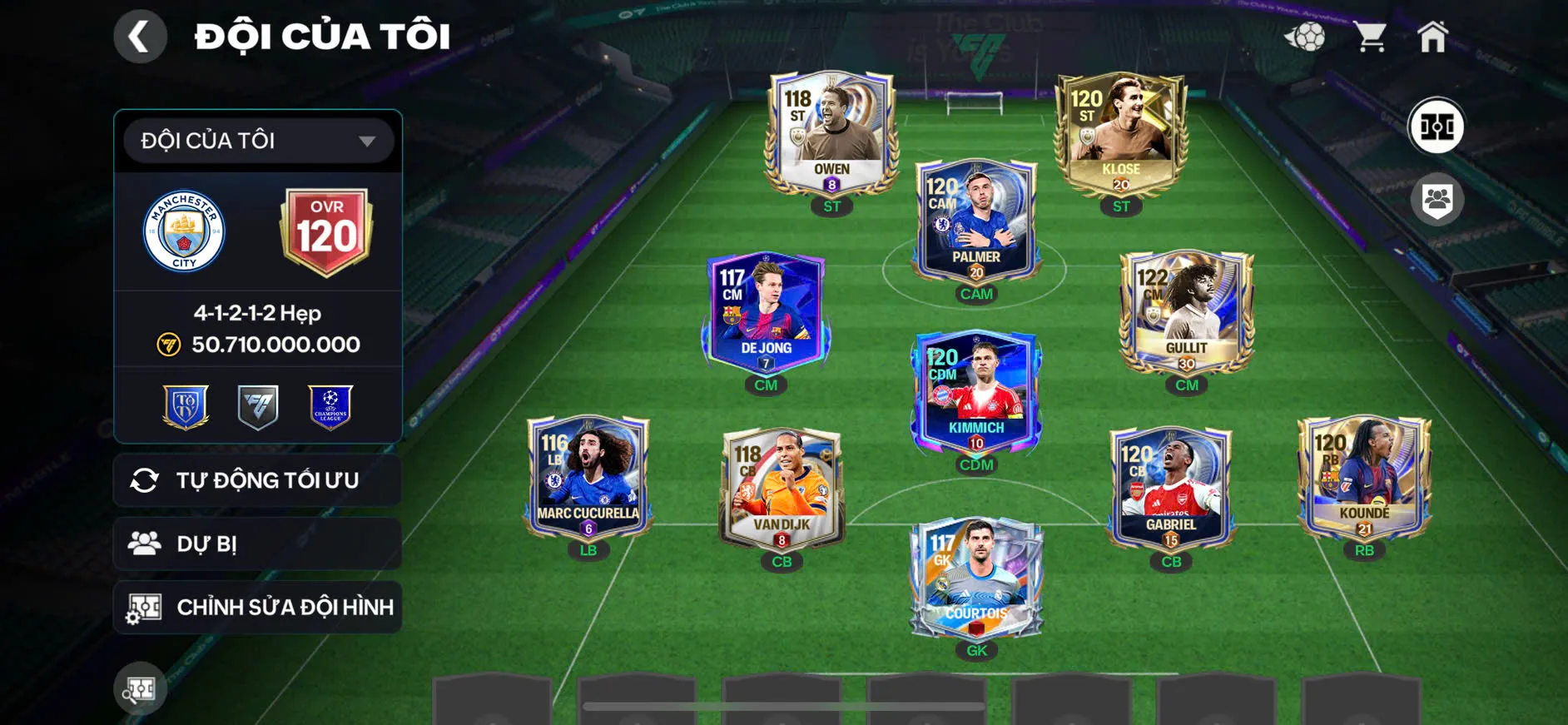 OVR 120,..Gullit + những khúc gỗ ngon,..