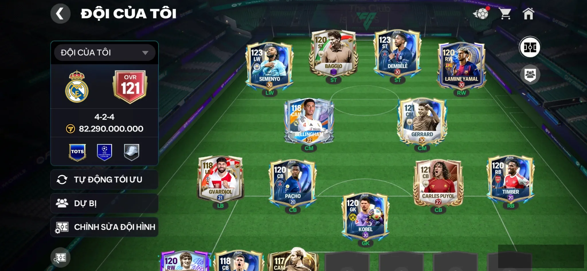 Dembele tots +2 cthu 118 Khung đẹp ,2 rank chưa đá , còn nv20k gem