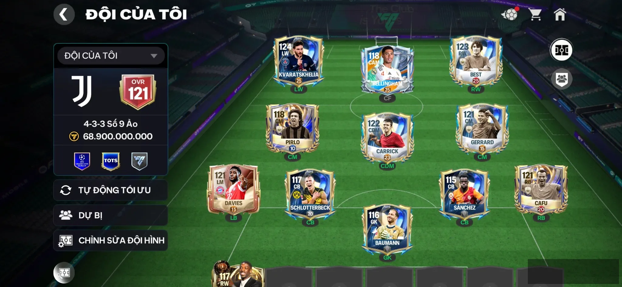 Best+ Kvaratskhelia Khung đẹp ,2 rank chưa đá , còn nv20k gem ,5k hiệp phụ