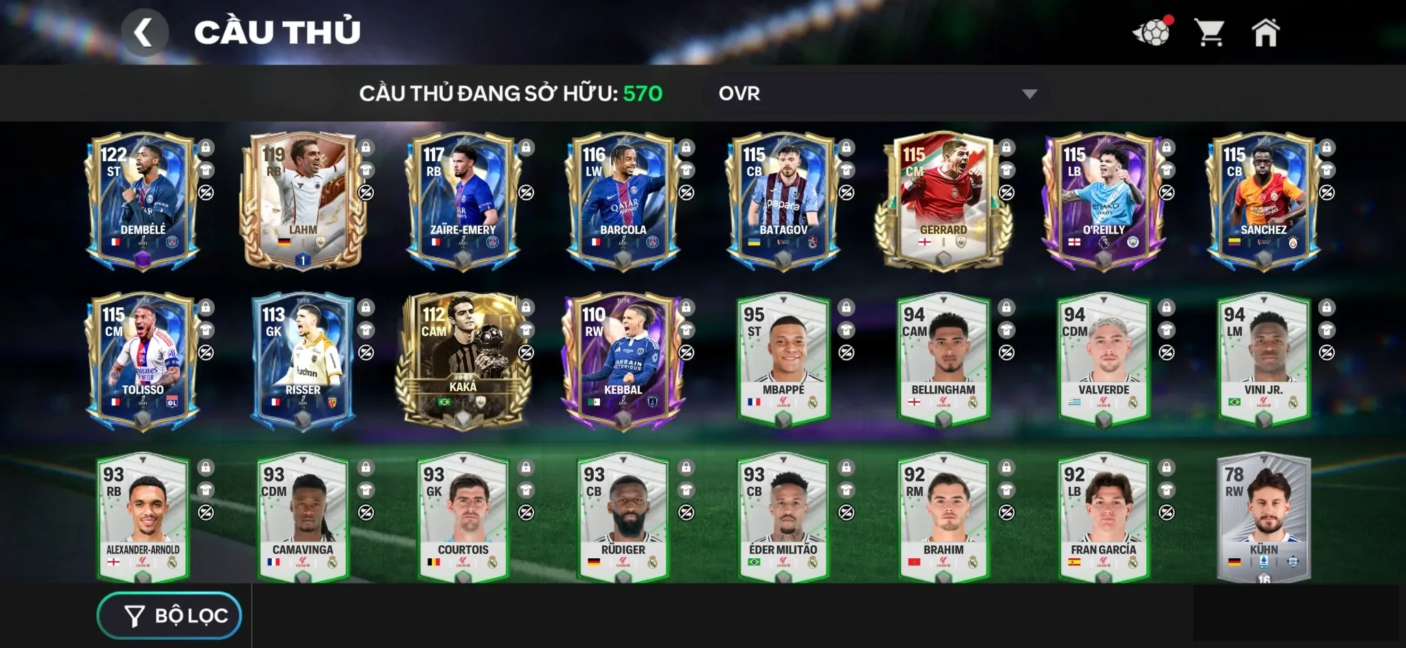 Dembele tots , dư 14k hiệp phụ , 3 rank chưa đá , còn nv20k gem
