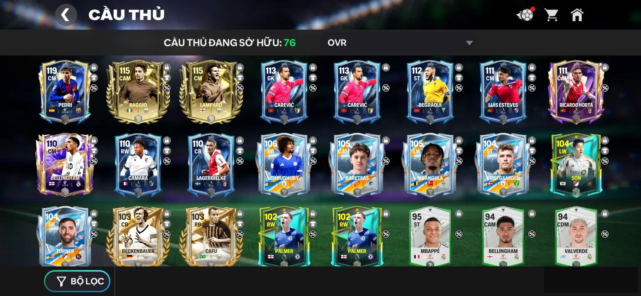 Pedri tots ,3 rank chưa đá , còn nv20k gem