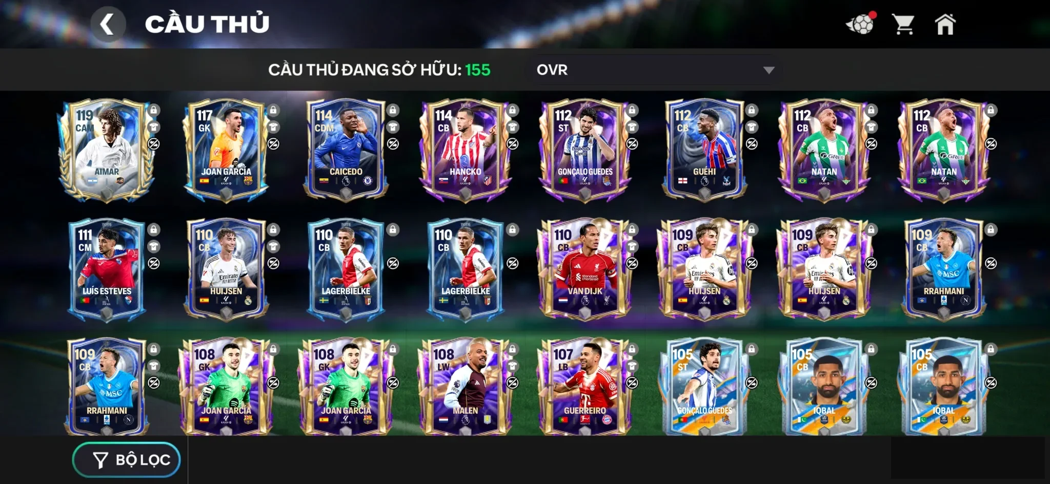 Aimar 119 ,3 rank chưa đá , còn nv20k gem