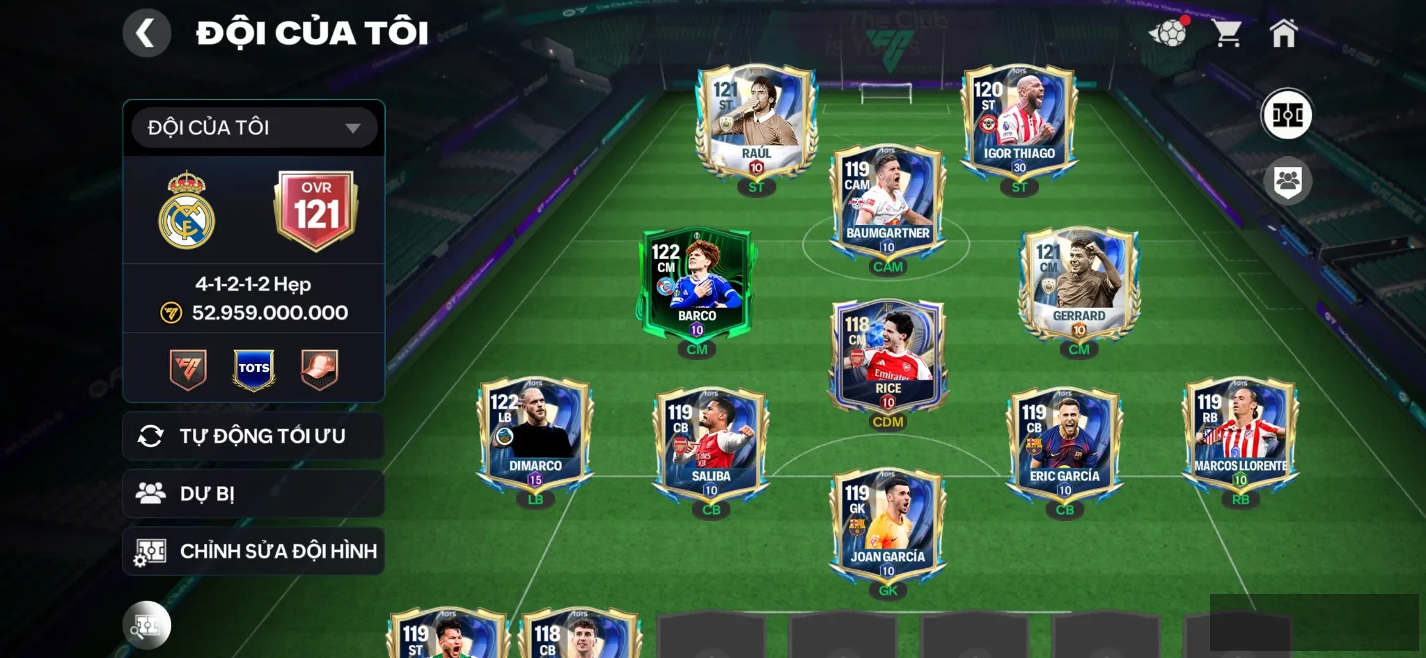 2 cthu 119 + nhiều cthu tots ,3 rank chưa đá , còn nv20k gem