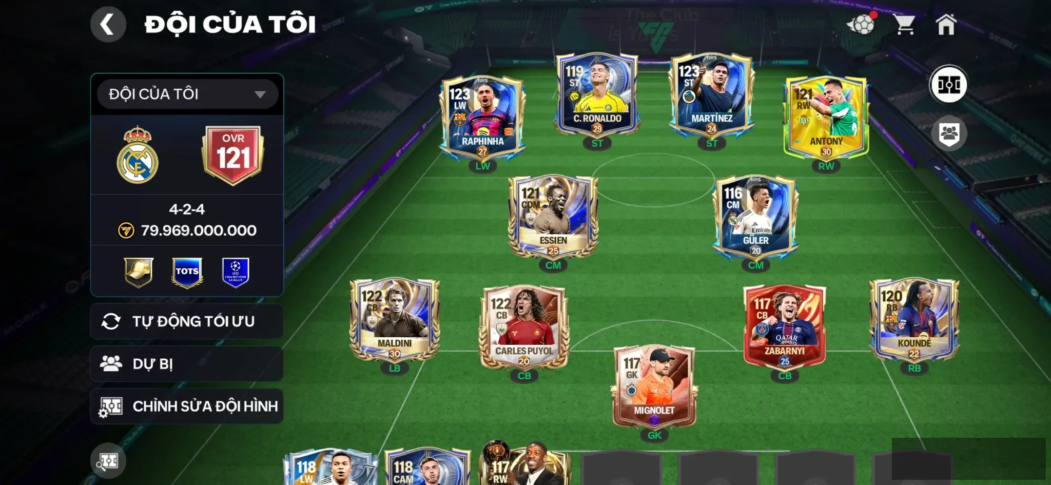 Ovr 121 Raphinha + Martinez , dư 10k hp ,3 rank chưa đá