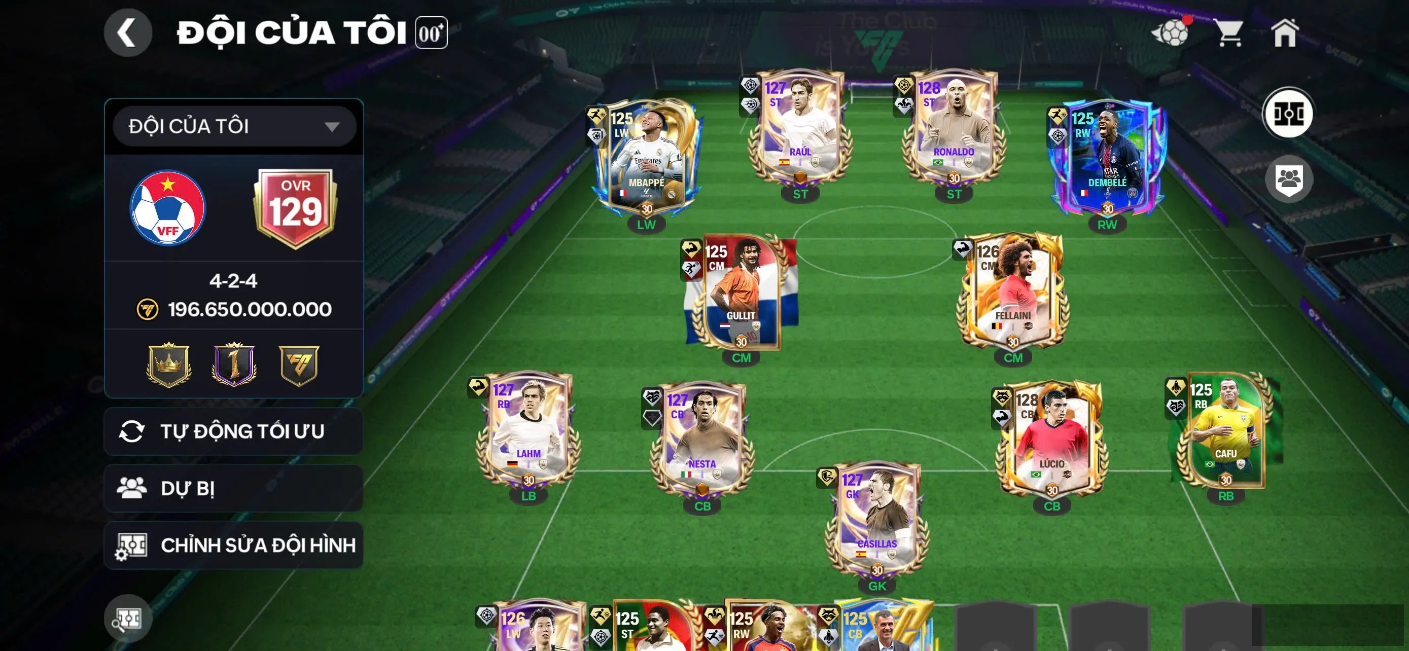 LLs5 - OVR 129 : Dư 100k mảnh hh + ĐH VIP.
