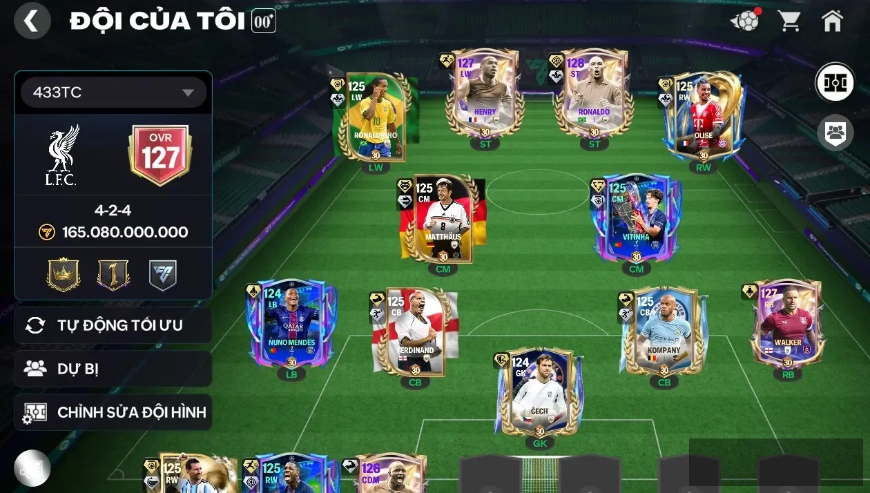 ĐH 165B  RONALDO BÉO 123 + 2 CON 122 +  8 CON 120   Garena TTT    SỐ 7    500K