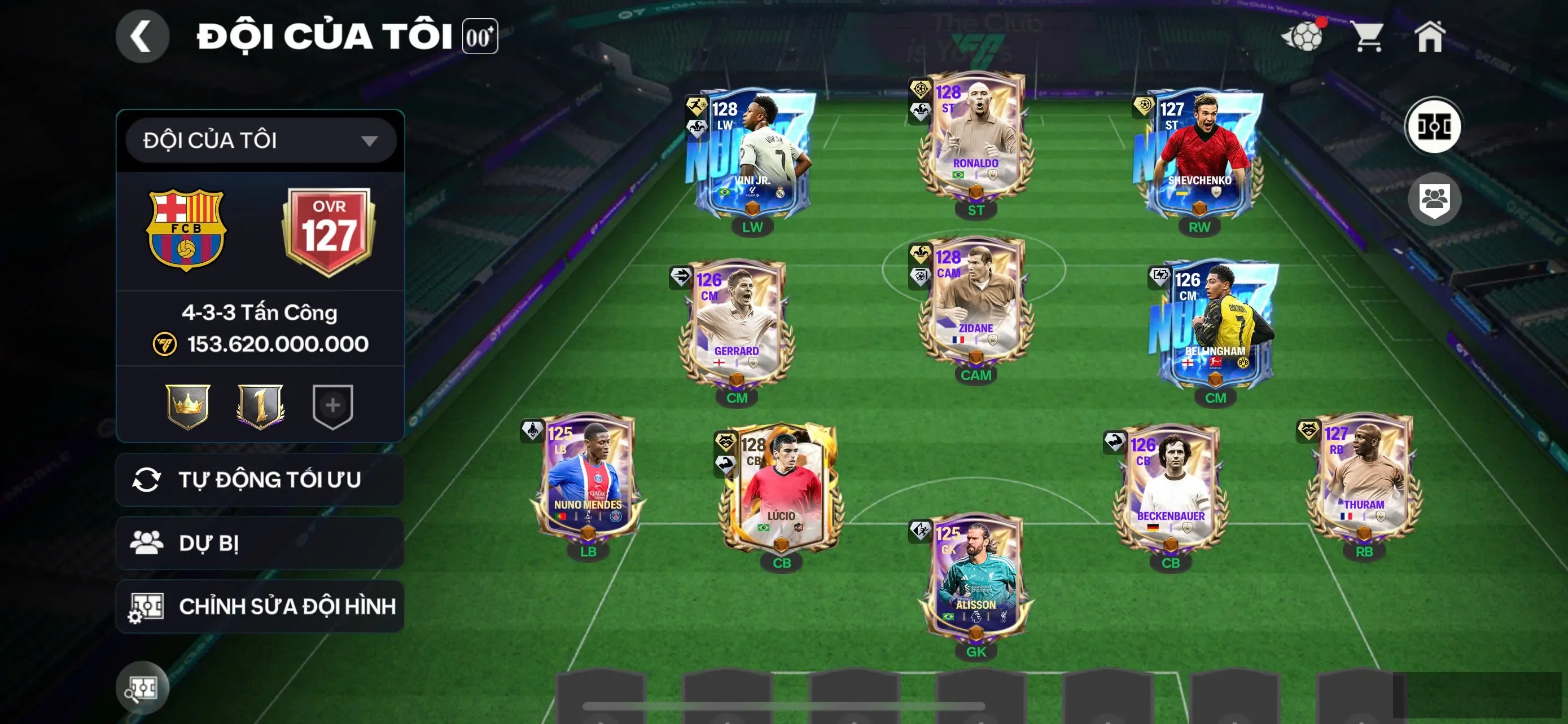 LLs11 : OVR 127 + 4con 123 + 13k hh.