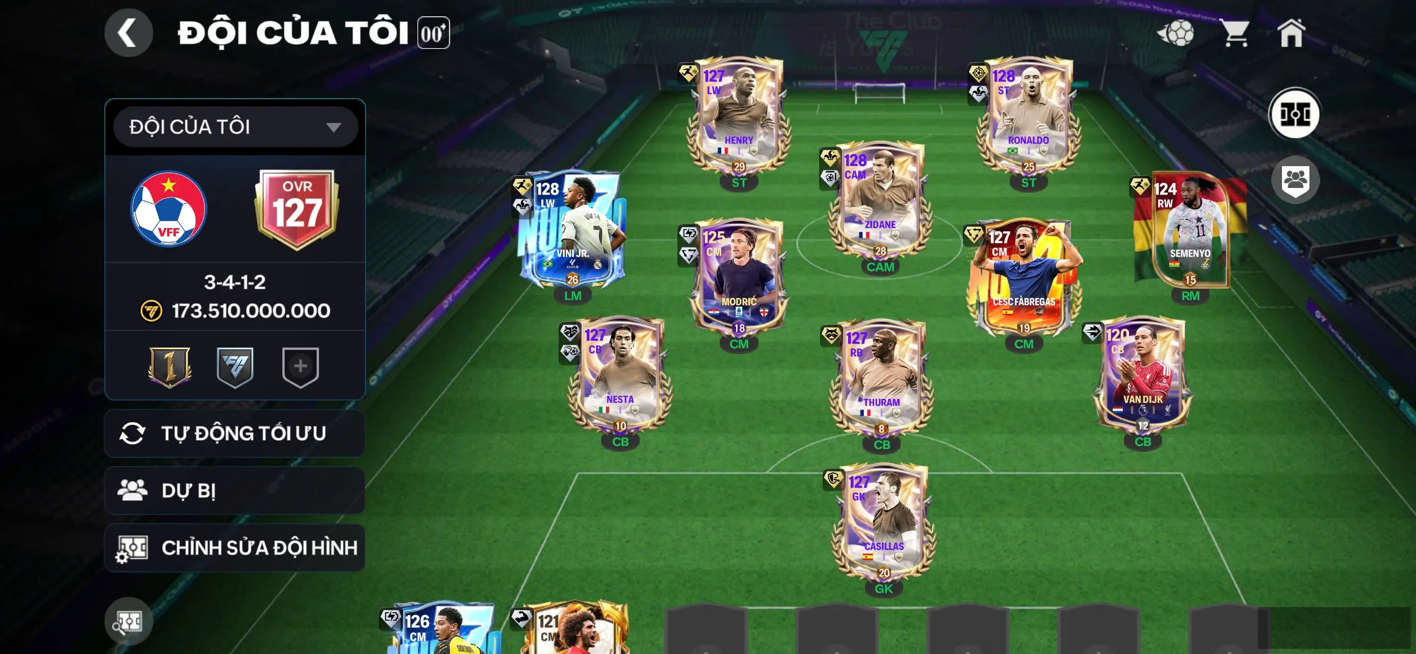 HN : OVR 127 + 3con 123 + 11k hh + dàn ct bán được.