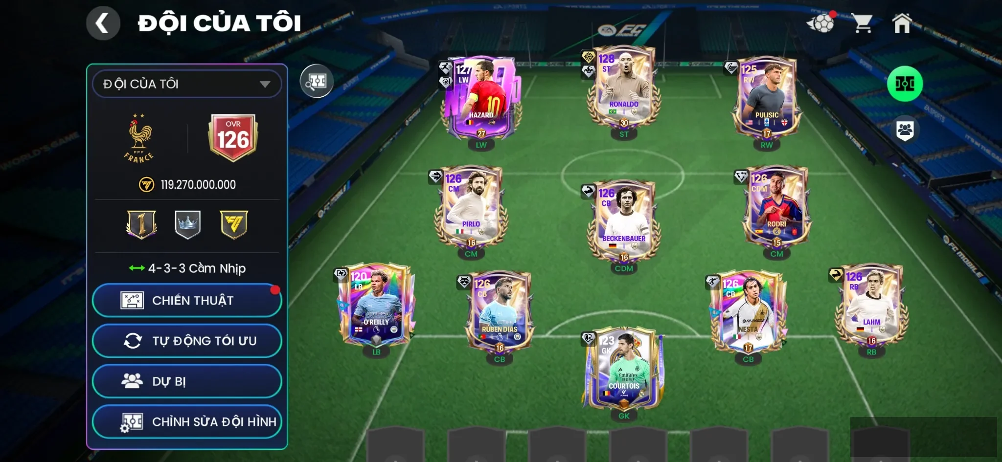 Ovr 126 Rô béo +61k mảnh khung đẹp +2 sổ