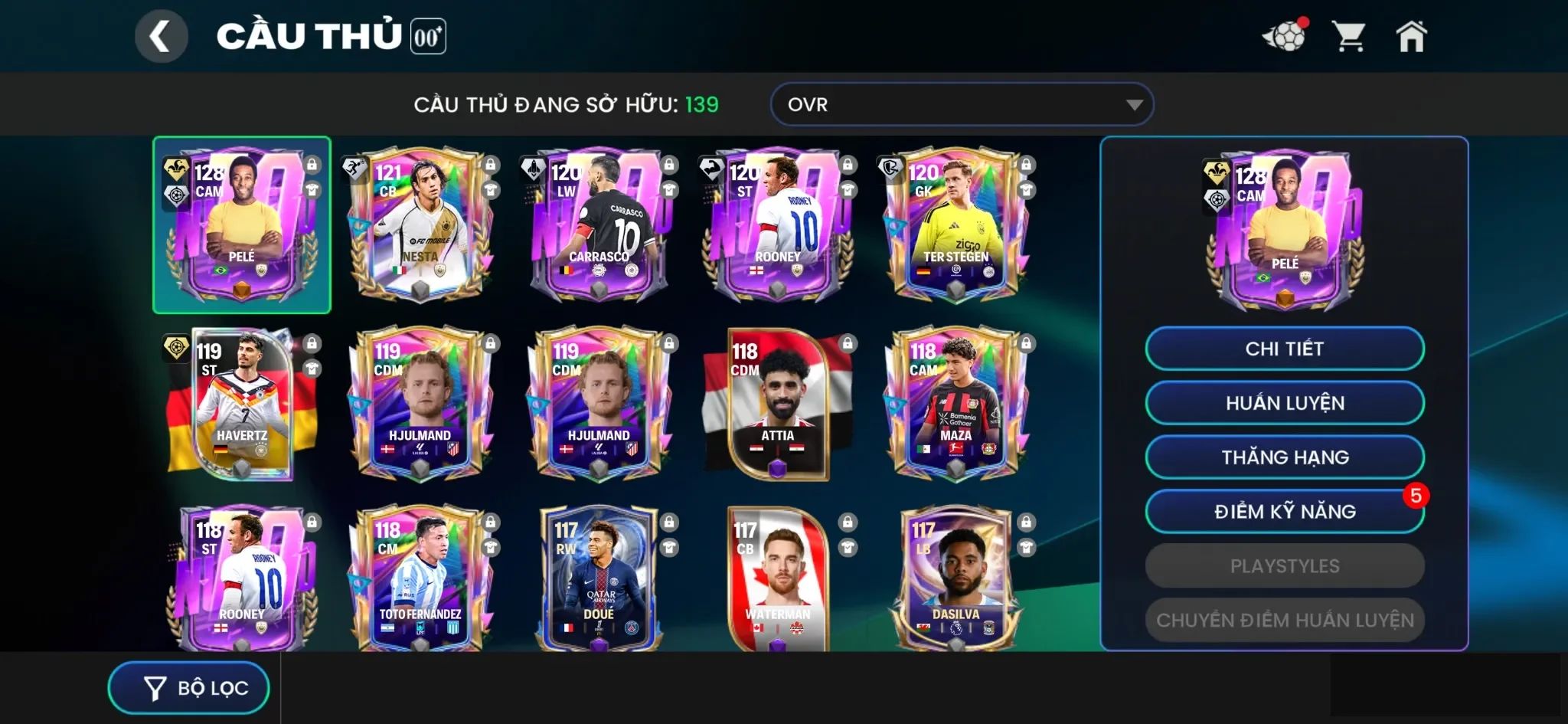 Pele+10 vé +19k gem