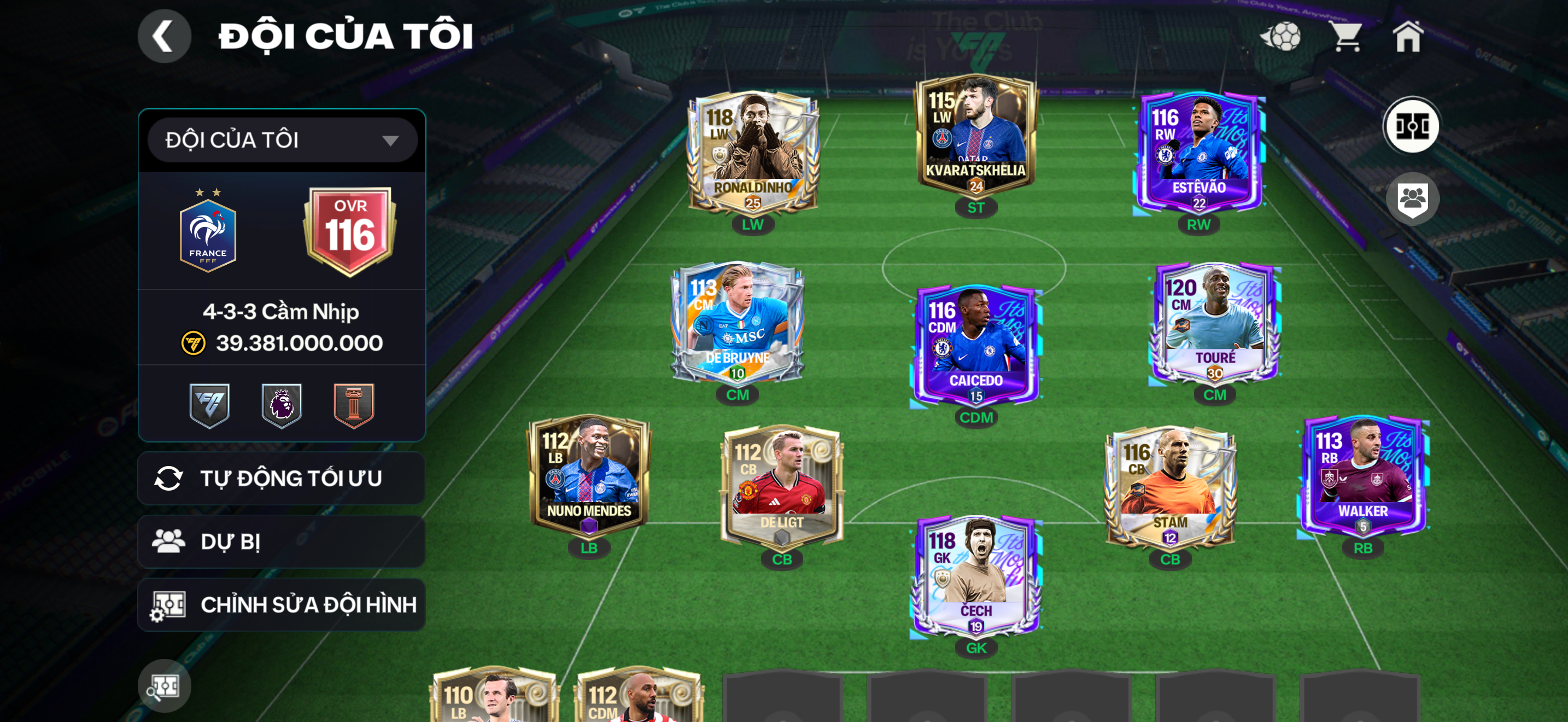 Ovr 116, nhiều cầu thủ ngon + bán được , rank cao