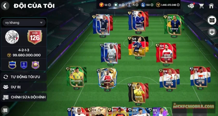 Ovr 126, 61 mảnh, 150 hhth