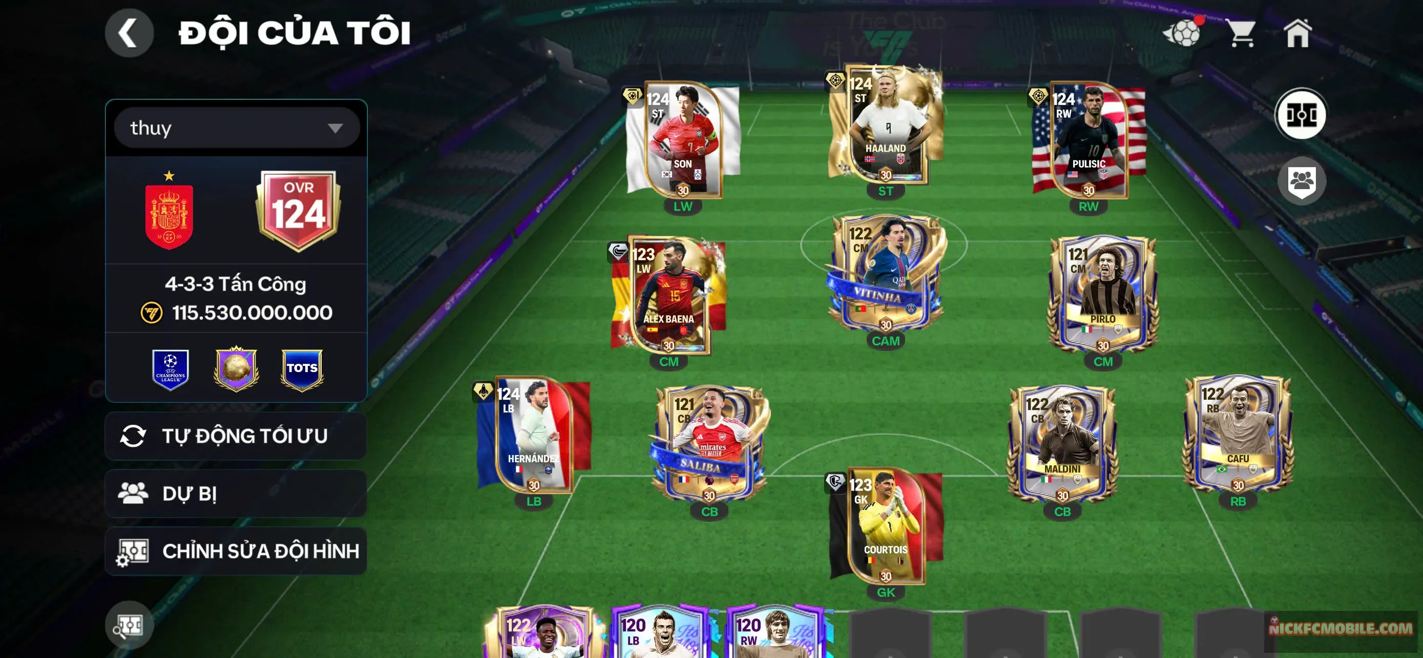 Ms368 hàng ngon Ovr 124 cho ae trải nghiệm game