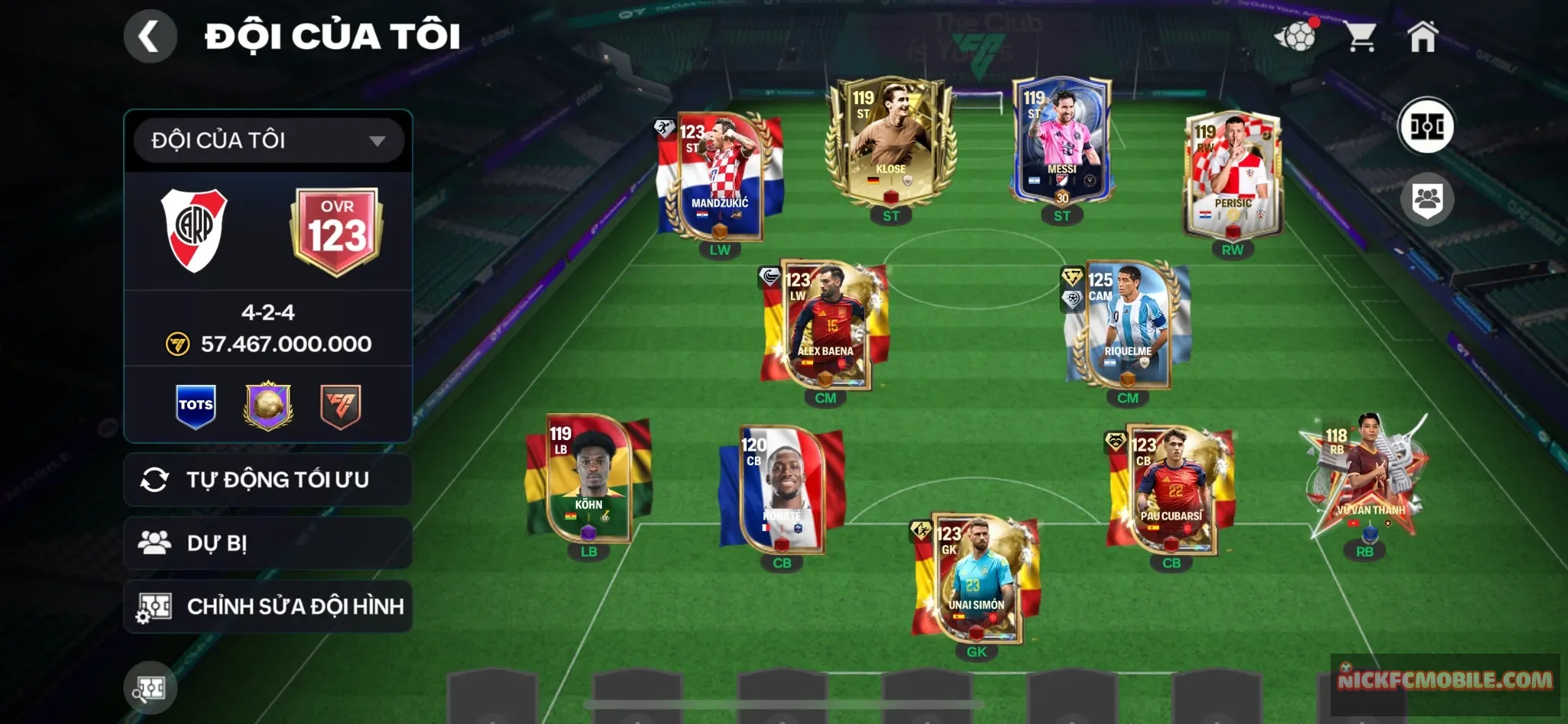Ovr123 - cụ Riquelme 125 + dàn khung ổn cho anh em trải nghiệm + dư 95 mảnh trao đổi