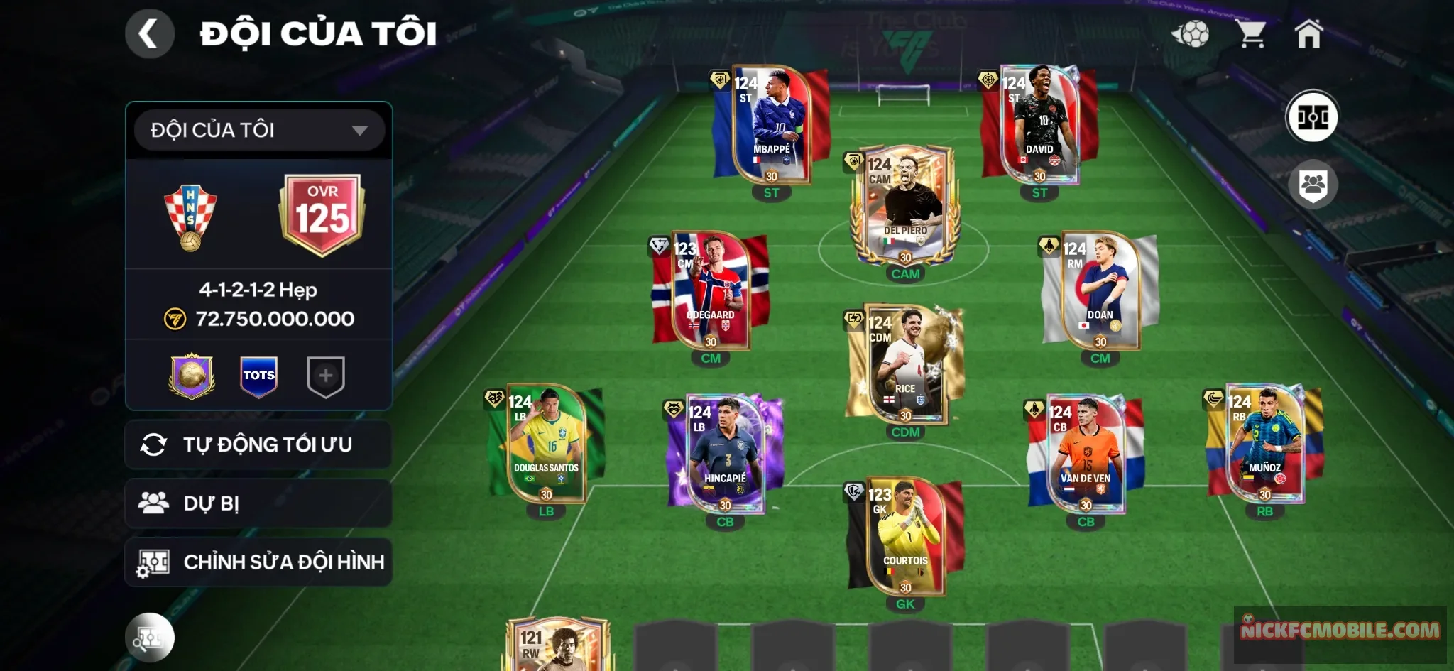 Ovr 125 9 cthu 119 , Khung đẹp dư gần 300hhtd , 3k hhth tài nguyên như hình