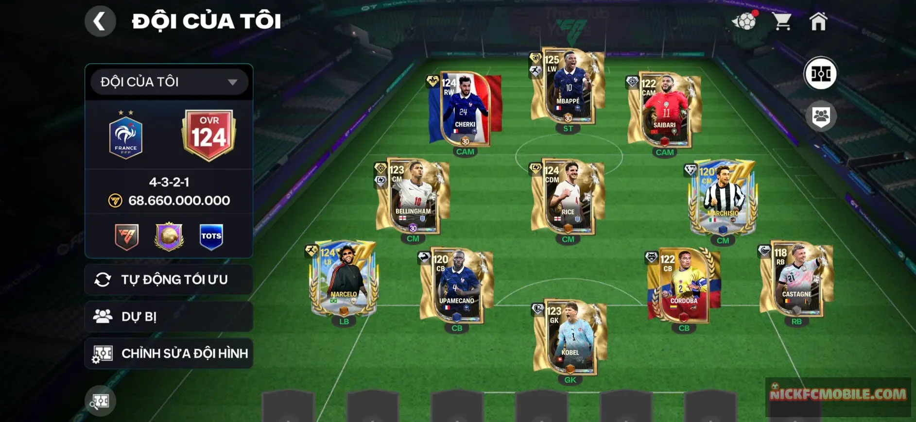 ACC OVR 125+ , M3P+BELLINGHAM OVR 125, 2 CẦU THỦ 120, 3 CẦU THỦ 119,6 CẦU THỦ 118, SẮP NHẬN DC 20k GEMS, RANK CHƯA ĐÁ CHO AE CÀY LẤY THĂNG HẠNG VÀ GEMS