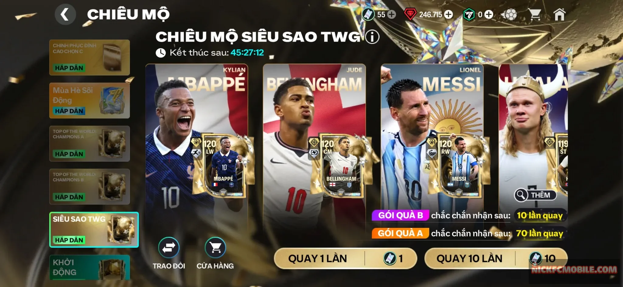 246k ruby + 55 vé quay , Rank zin + còn nv nhận 20k ruby.