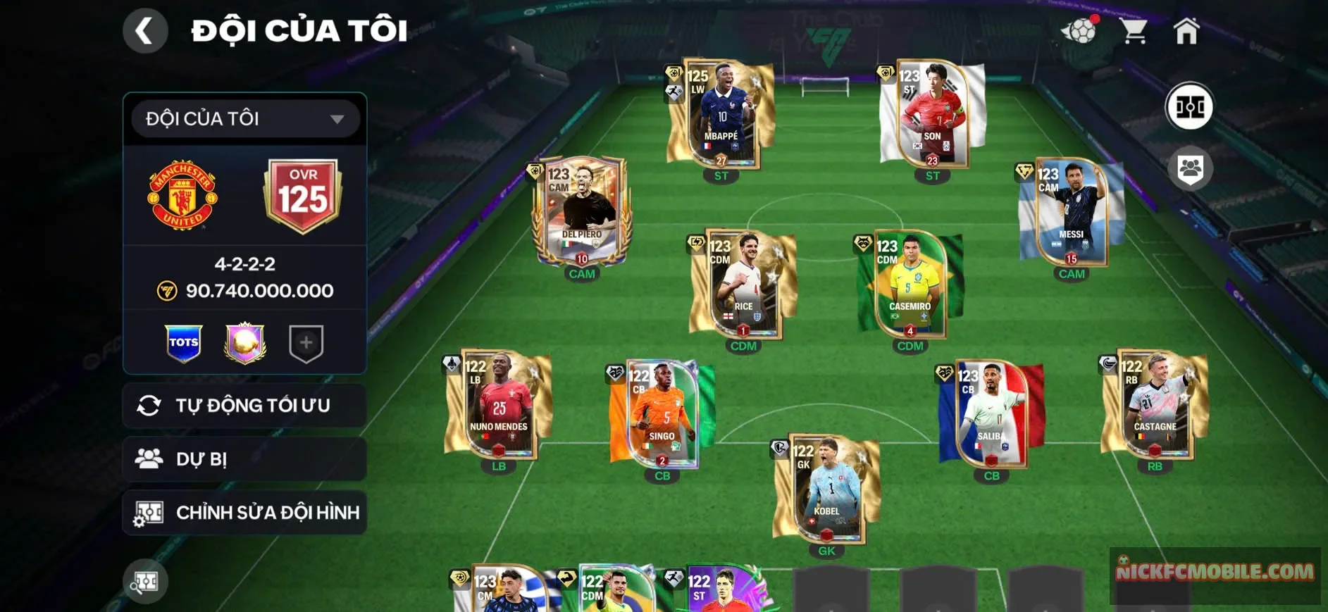 SALE 20% ( ACC OVR 125+, M3P+ 8 CẦU THỦ 119, 5 CẦU THỦ 118, DƯ 850 MẢNH, 23K GEMS, RANK CHƯA ĐÁ CHO AE CÀY LẤY THĂNG HẠNG VÀ GEMS