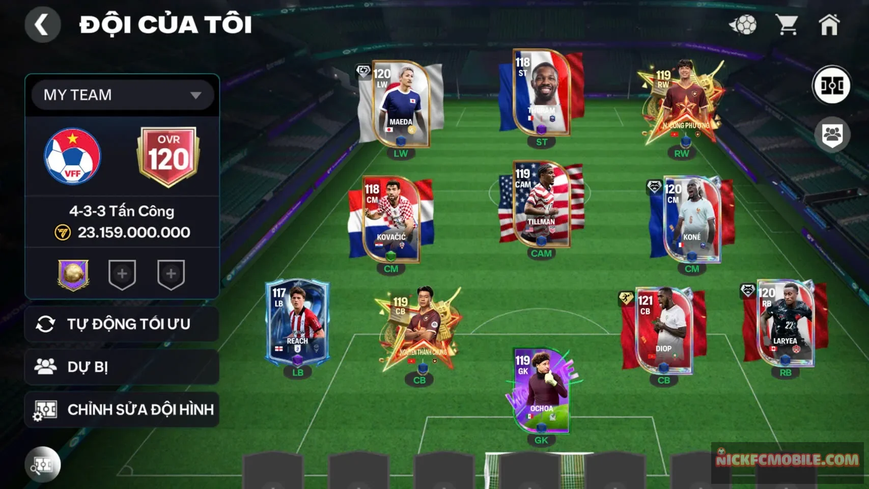 Acc ovr120 có 1cthu119 3cthu118