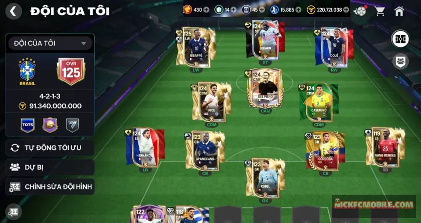 Ovr 125, 14 mản, 15885 kkth