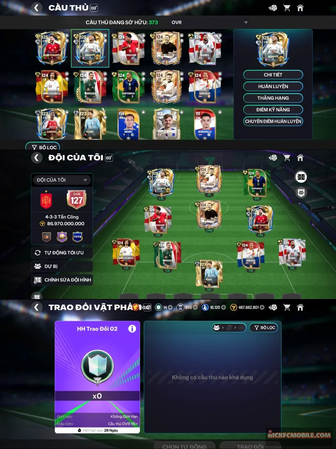 Acc fc mobile đang sale