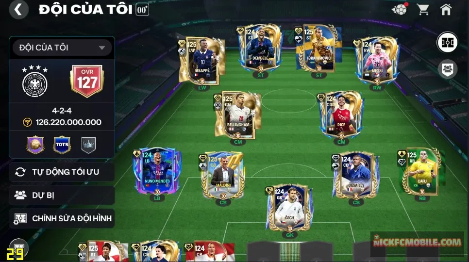ĐH 126B 6 CON 120 + 7 CON 119 Garena SĐT CHỜ ĐỔI 4/9
