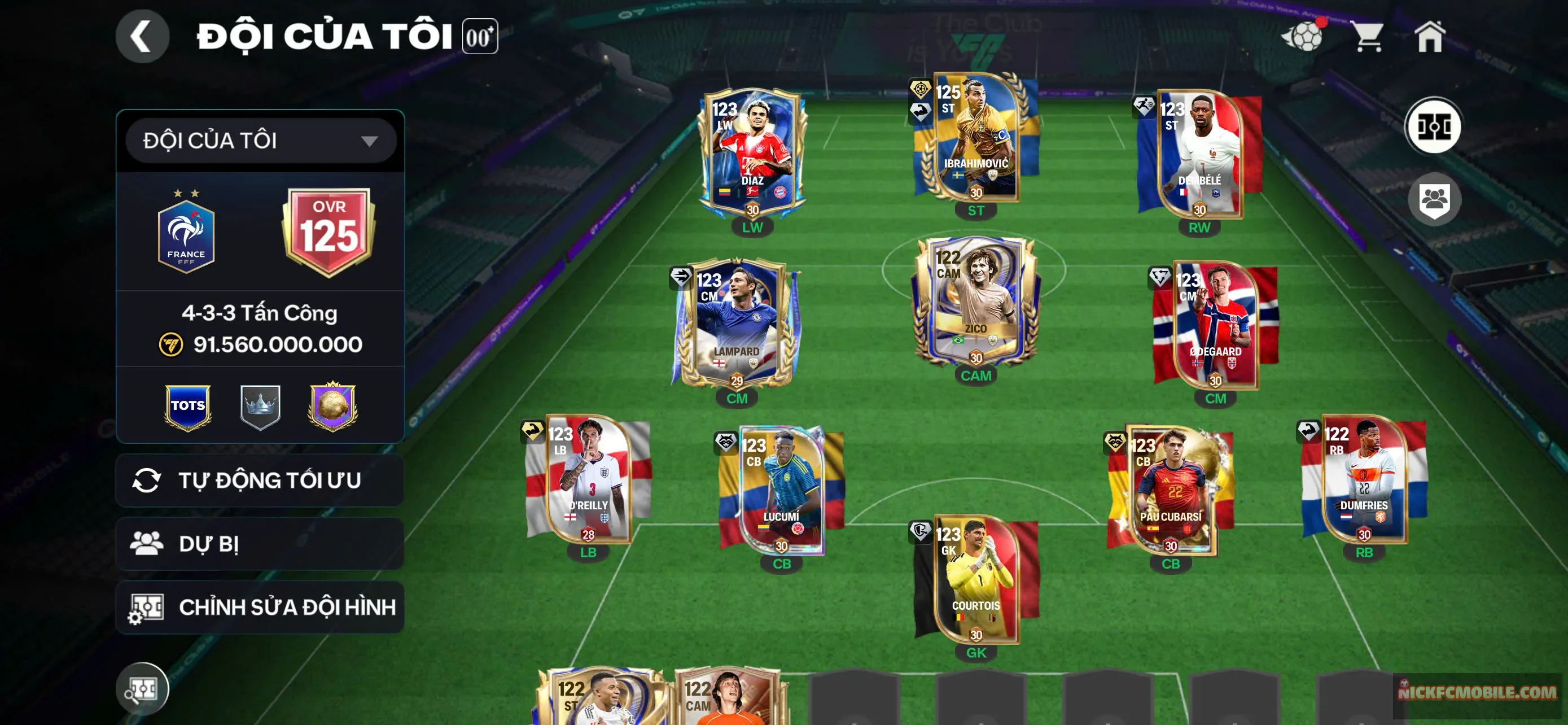 Ms402 Ovr 125 có Ibra Ovr 125 cực ngon top meta