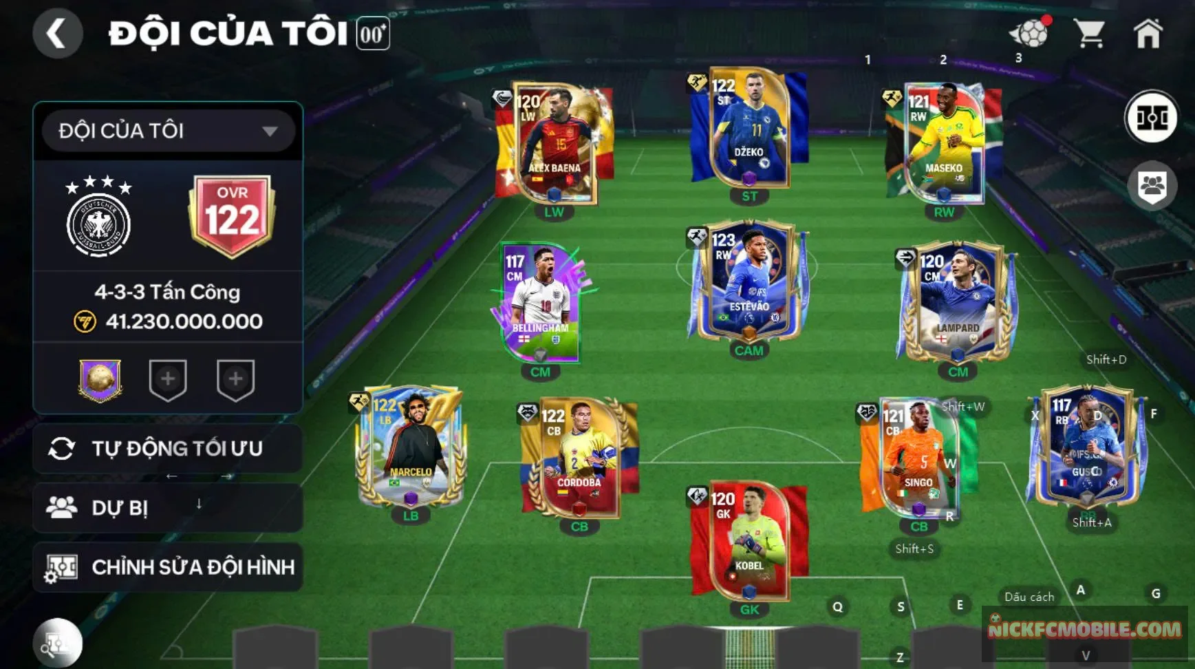 Acc ovr 122 3 cthu 119 + 6 cthu 118, bộ khung đẹp, rank chưa cày, dư 18k gems 6 vé