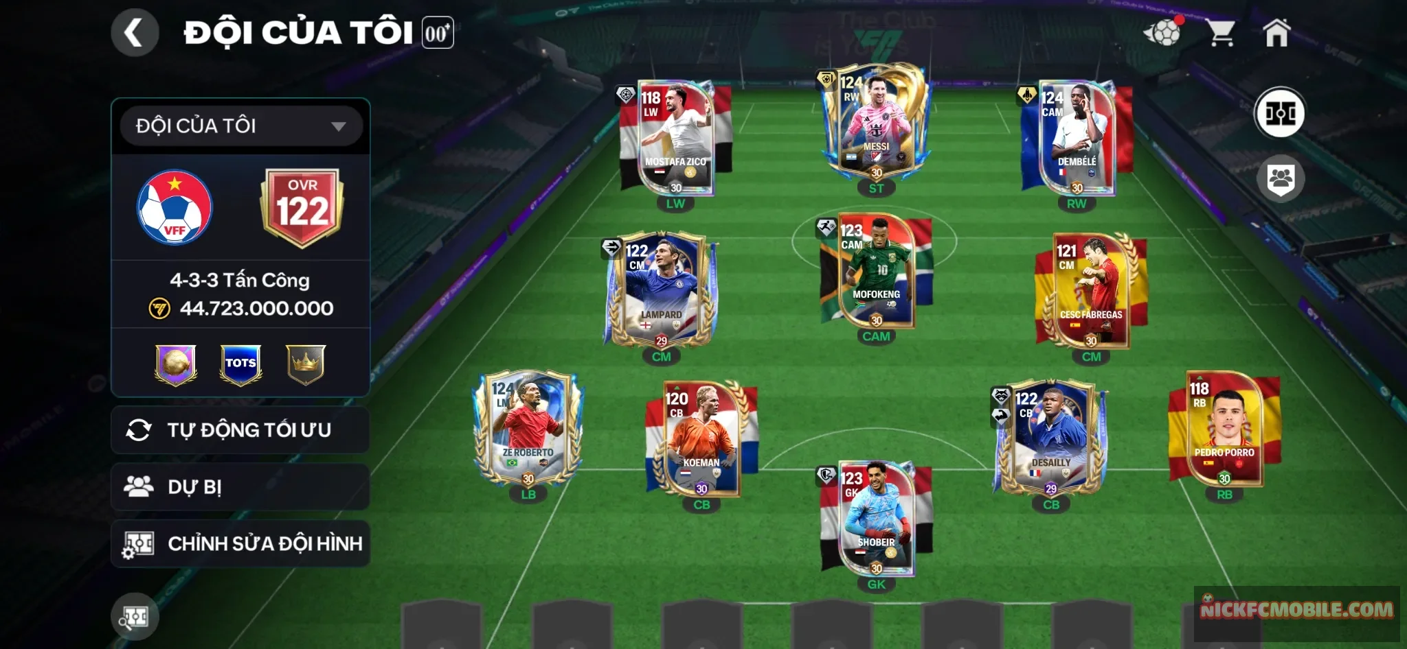 MESSI+DEMBELE ĐỘI HÌNH NGON ĐỦ ĐÁ CHO AE VỀ LEO RANK LẤY GEM LẤY THĂNG HẠNG