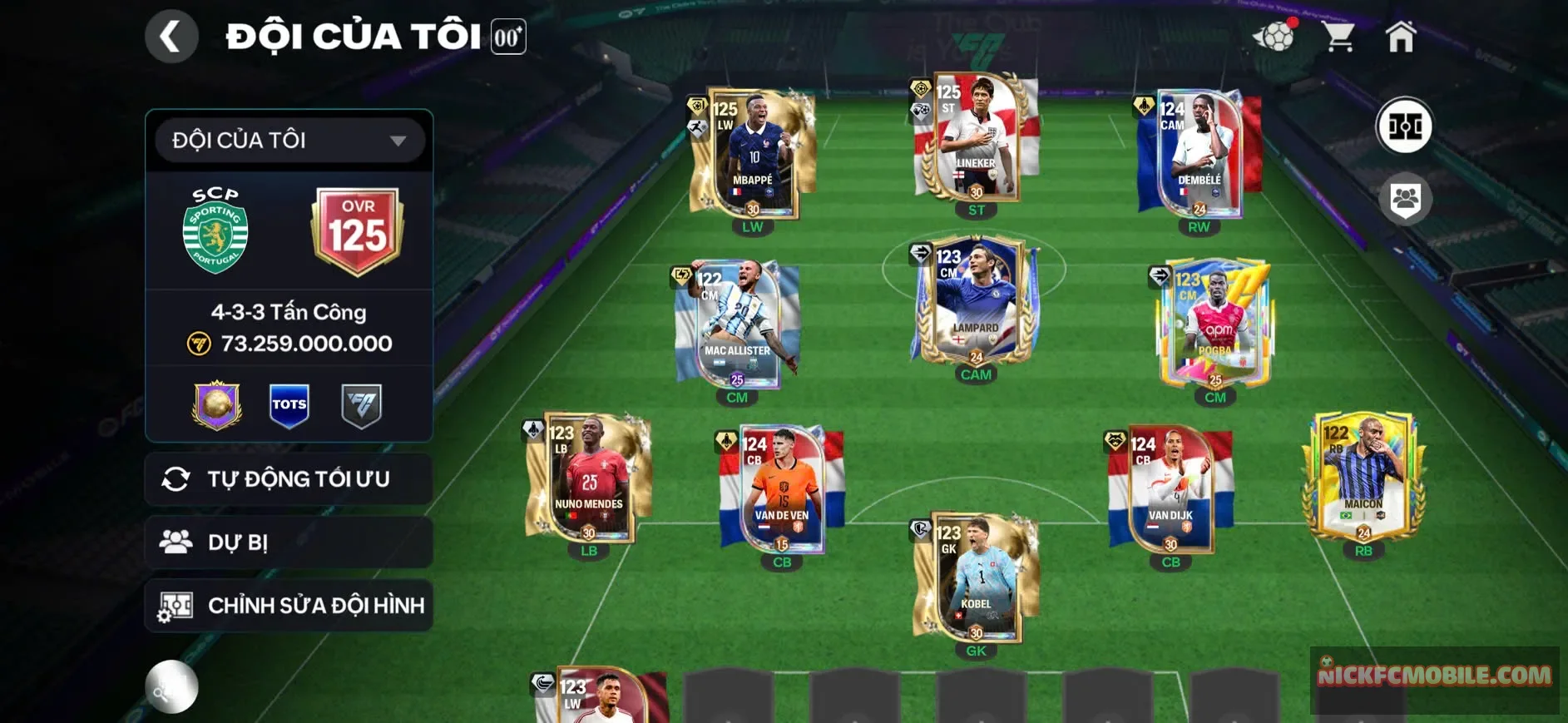 GRN THÊM SỐ ĐỔI MK+ MAIL GIAO , OVR 125, M3P OVR 125 BẢN THẺ MỚI+NUNO+KOBEL, 2 CẦU THỦ 125, 4 CẦU THỦ 119, 5 CẦU THỦ 118, DƯ 6K THĂNG HẠNG