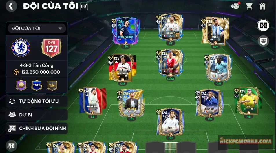 S11 - ĐH 122B 8 CON 120 + 9K ĐIỂM SS ĐỔI CẦU THỦ Garena GIAO MAIL