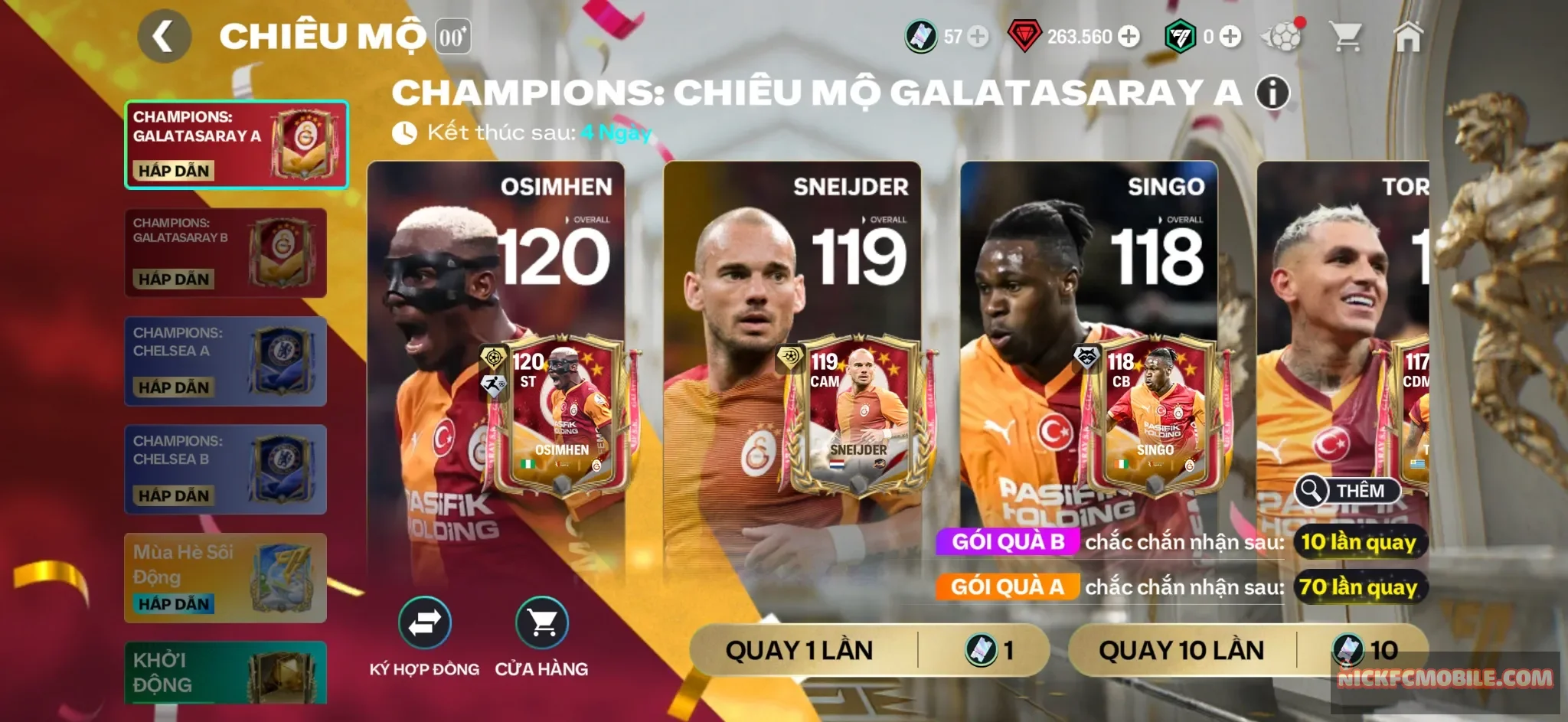 263k ruby + 57 vé quay . Rank zin + NV 20k ruby