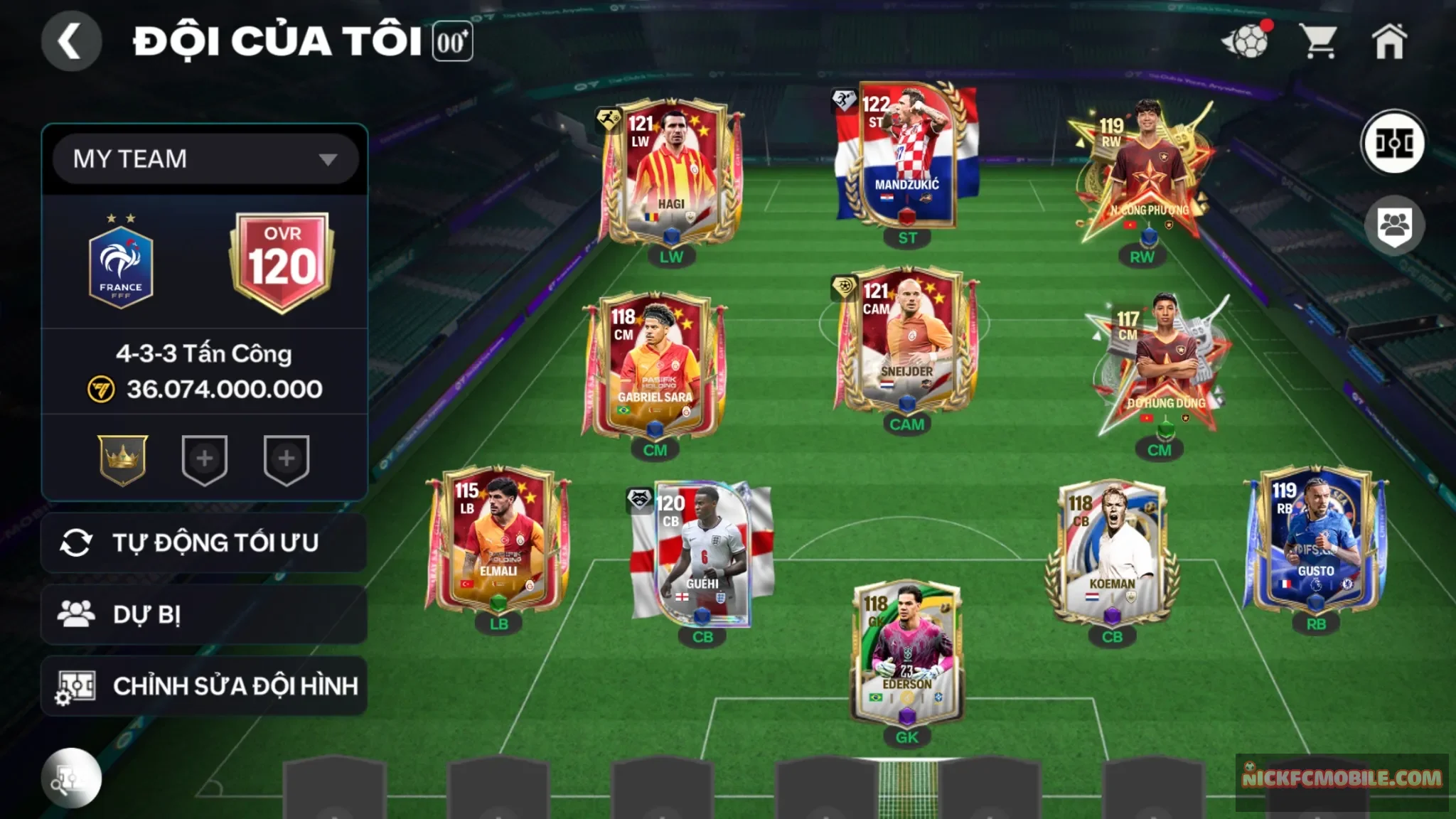 Acc ovr120 có 2cthu119 2cthu118 mùa mới đá cực cháy cho ae