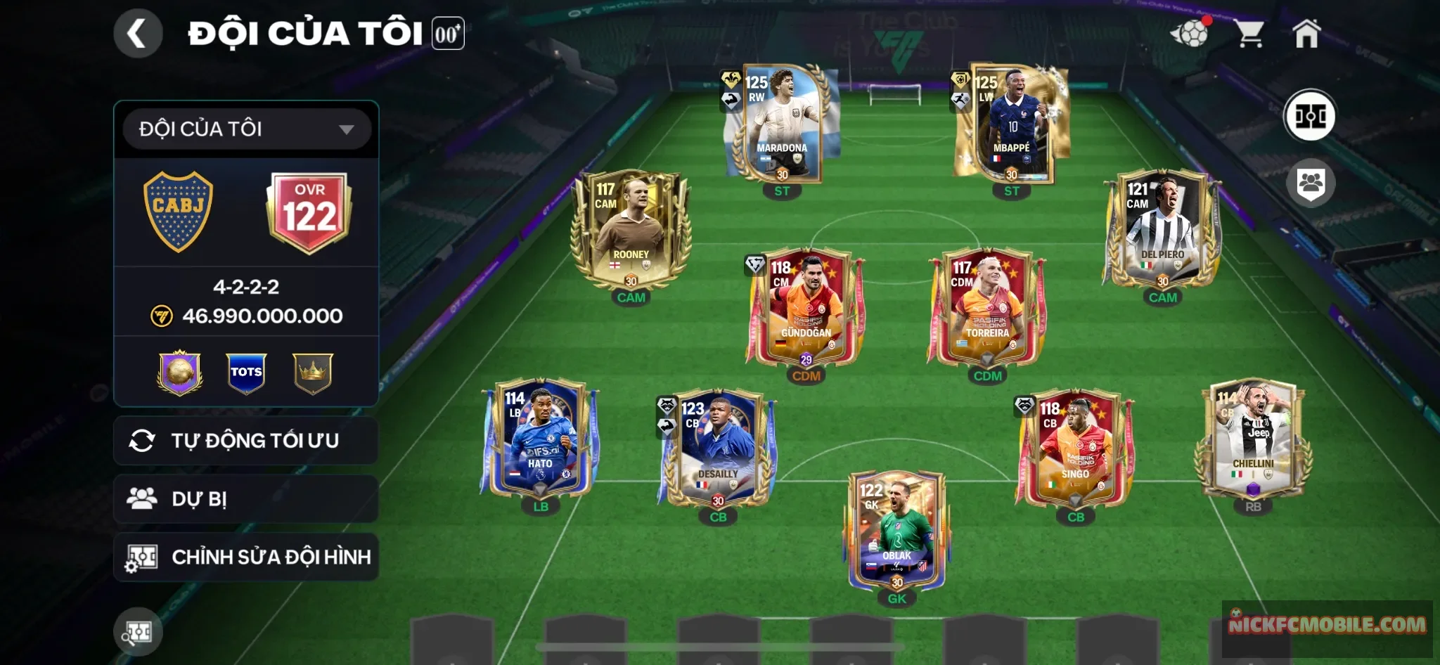 Reg M3p WC 125 + Maradona 125 + 1 cầu thủ 119 + 2 cầu thủ 118 + dư 3k1 mảnh siêu sao + chưa nạp sk