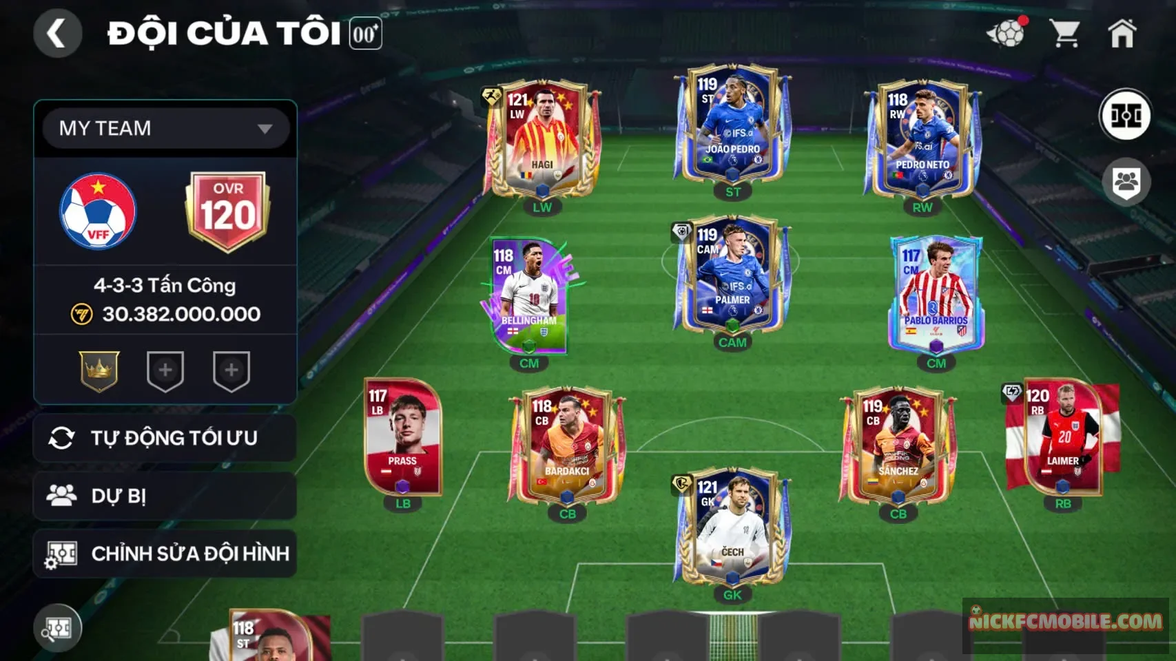 Acc ovr120 có 2cthu119 1cthu118 mùa mới