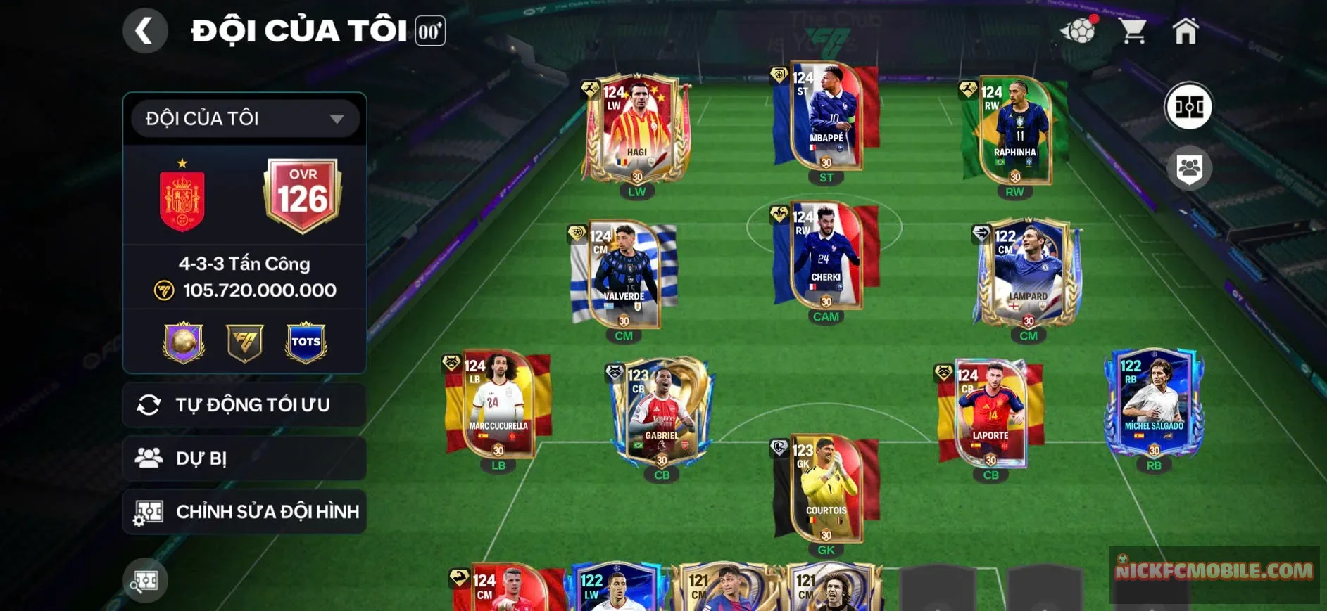 ACC OVR 126+ , ( DƯ 5K7 MẢNH CHO AE ĐỔI CẦU THỦ THÍCH) , 8 CẦU THỦ 119, 3 CẦU THỦ 118 NGON, RANK CHƯA ĐÁ SK CHƯA CHƠI CHO AE LẤY THÊM GEMS , THĂNG HẠNG, MẢNH