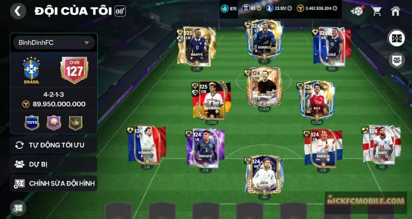 Ovr 127, 876 mảnh, 23951 hhth