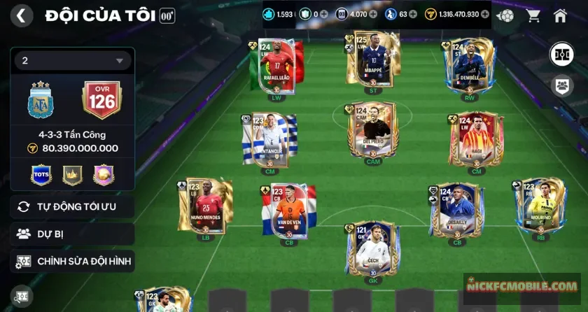 Ovr 126, 1593 mảnh