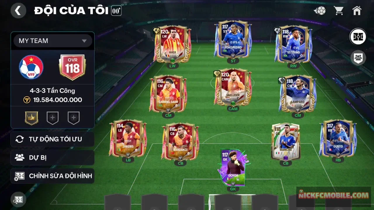 Acc ovr 118 có 2cthu119 2cthu118 mùa mới cho ae