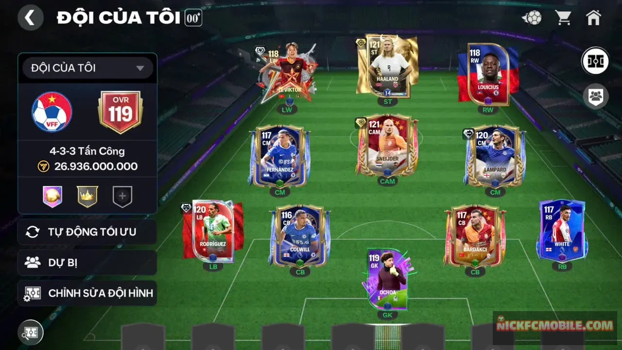 Acc ovr119 2cthu119 2cthu118 có playstyle