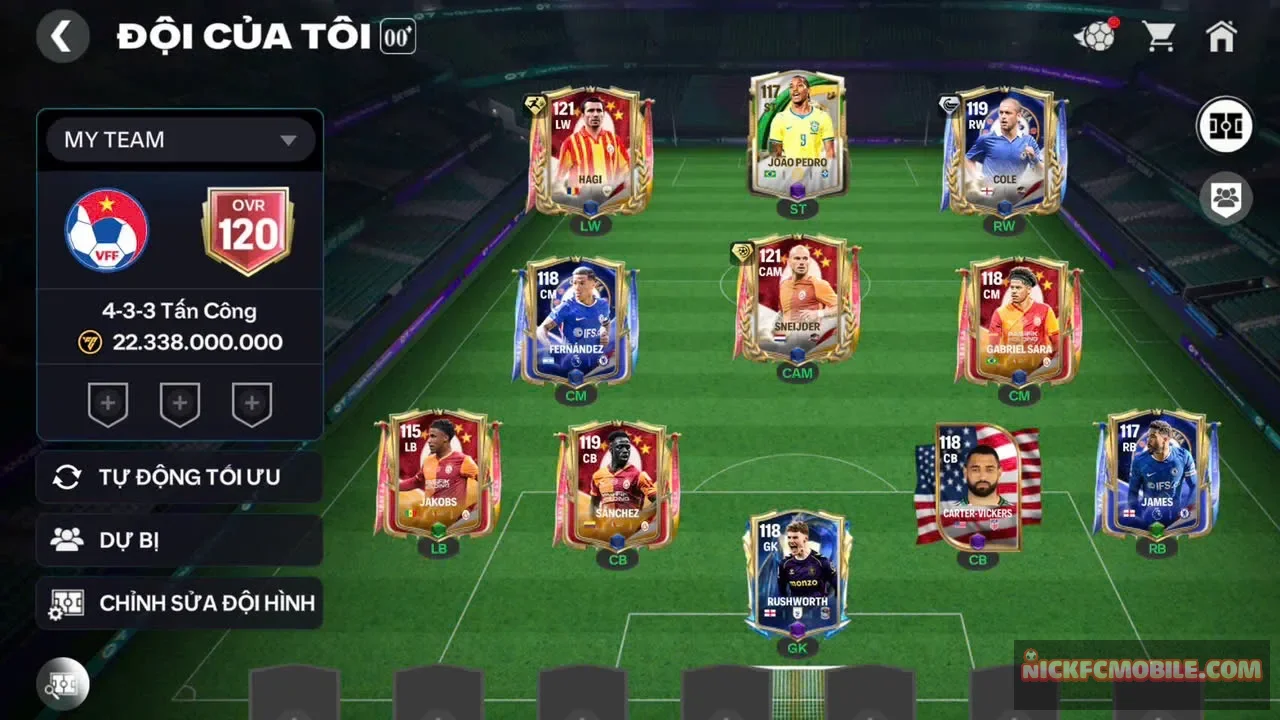 Acc ovr120 có 2cthu119 1cthu118 mùa mới